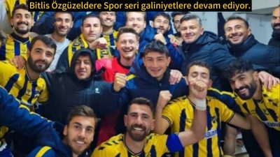 Bitlis temsilcisi ligde üst üste 5. Galibiyetini Vangölü Sportif A.Ş