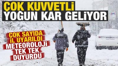 Meteoroloji’den yeni uyarı! Kar ve kuvvetli sağanak geliyor: Yarına dikkat