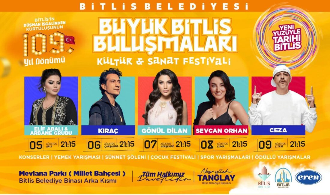 Bu yıl düzenlenecek konserde ki faaliyetler, bölgede büyük ses getirecek